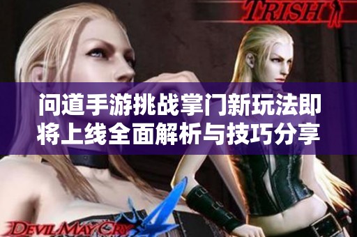 问道手游挑战掌门新玩法即将上线全面解析与技巧分享