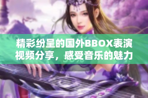 精彩纷呈的国外BBOX表演视频分享，感受音乐的魅力与艺术的激情