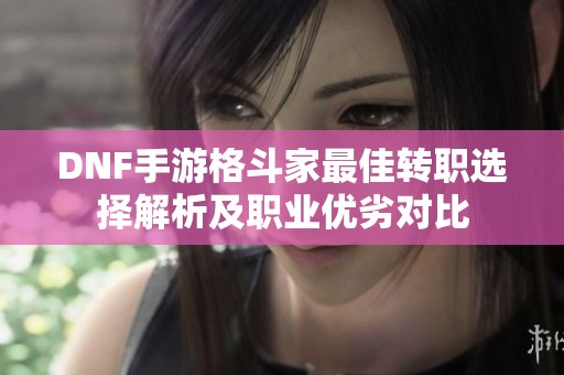 DNF手游格斗家最佳转职选择解析及职业优劣对比