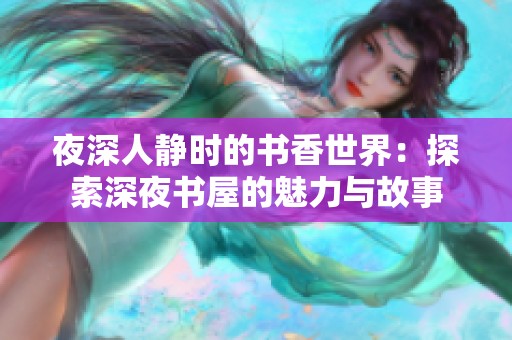 夜深人静时的书香世界：探索深夜书屋的魅力与故事