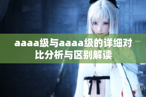 aaaa级与aaaa级的详细对比分析与区别解读