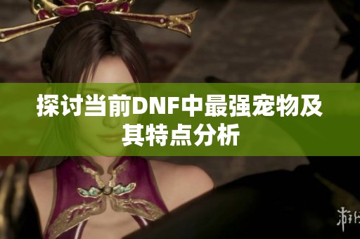 探讨当前DNF中最强宠物及其特点分析