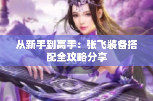 从新手到高手：张飞装备搭配全攻略分享