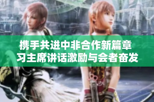 携手共进中非合作新篇章 习主席讲话激励与会者奋发向前