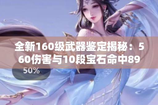 全新160级武器鉴定揭秘：560伤害与10段宝石命中893详细解析