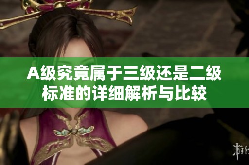 A级究竟属于三级还是二级标准的详细解析与比较