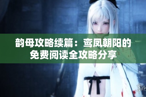 韵母攻略续篇：鸾凤朝阳的免费阅读全攻略分享