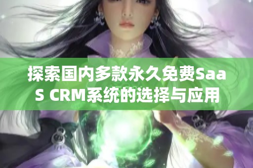 探索国内多款永久免费SaaS CRM系统的选择与应用
