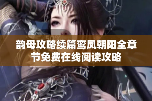韵母攻略续篇鸾凤朝阳全章节免费在线阅读攻略