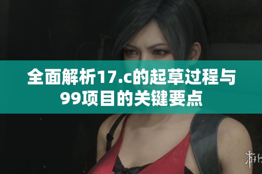 全面解析17.c的起草过程与99项目的关键要点