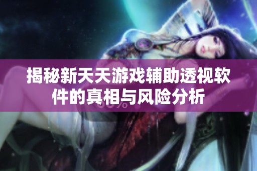 揭秘新天天游戏辅助透视软件的真相与风险分析