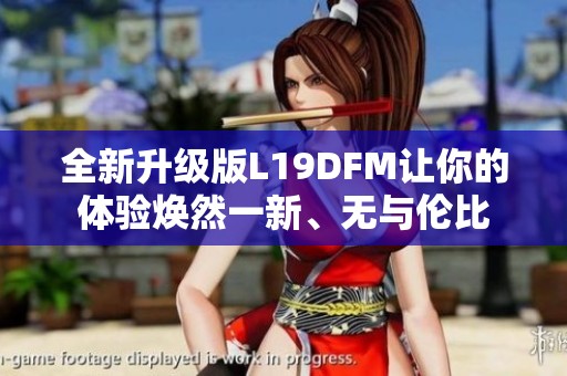 全新升级版L19DFM让你的体验焕然一新、无与伦比