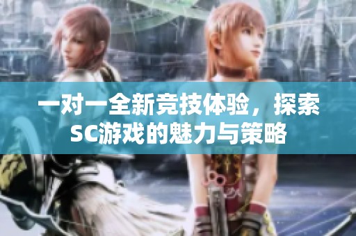 一对一全新竞技体验，探索SC游戏的魅力与策略