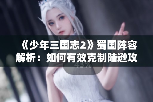 《少年三国志2》蜀国阵容解析：如何有效克制陆逊攻略