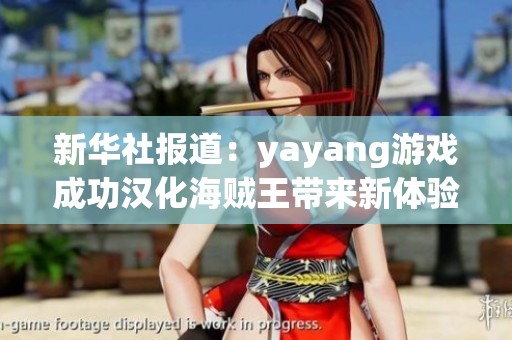 新华社报道：yayang游戏成功汉化海贼王带来新体验