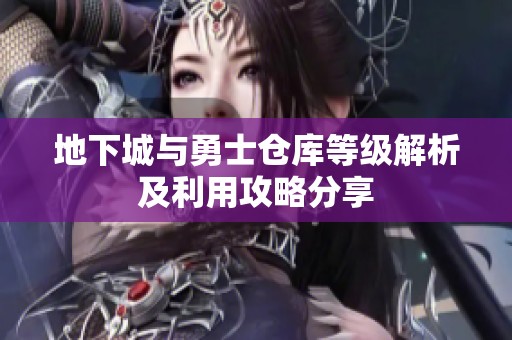 地下城与勇士仓库等级解析及利用攻略分享