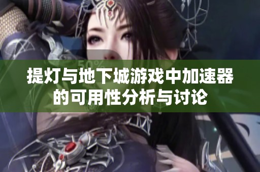 提灯与地下城游戏中加速器的可用性分析与讨论