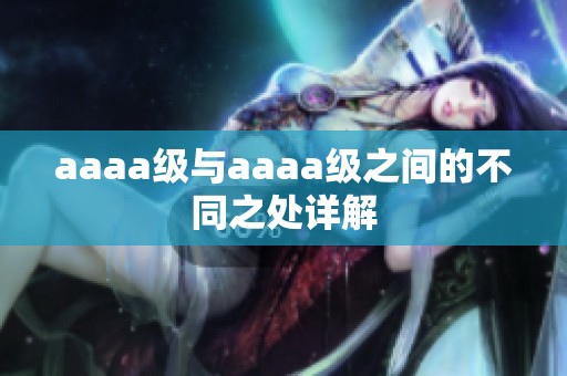 aaaa级与aaaa级之间的不同之处详解
