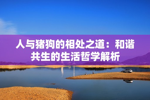 人与猪狗的相处之道：和谐共生的生活哲学解析