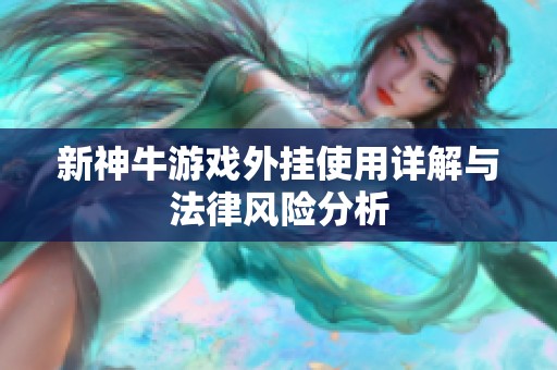 新神牛游戏外挂使用详解与法律风险分析