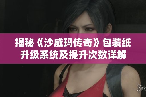 揭秘《沙威玛传奇》包装纸升级系统及提升次数详解