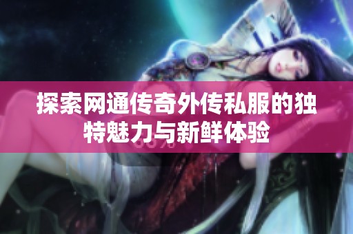 探索网通传奇外传私服的独特魅力与新鲜体验