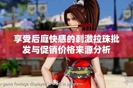 享受后庭快感的刺激拉珠批发与促销价格来源分析