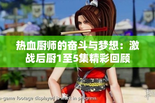 热血厨师的奋斗与梦想：激战后厨1至5集精彩回顾