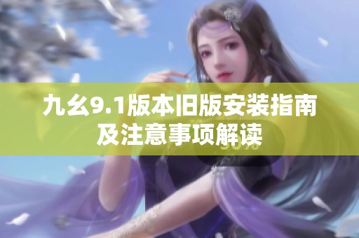 九幺9.1版本旧版安装指南及注意事项解读