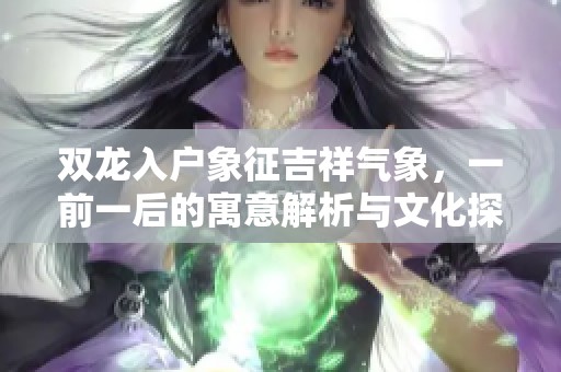 双龙入户象征吉祥气象，一前一后的寓意解析与文化探讨