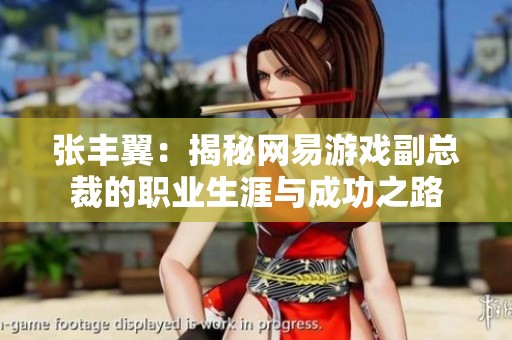 张丰翼：揭秘网易游戏副总裁的职业生涯与成功之路