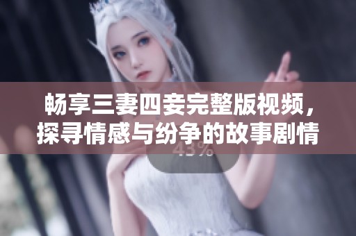 畅享三妻四妾完整版视频，探寻情感与纷争的故事剧情