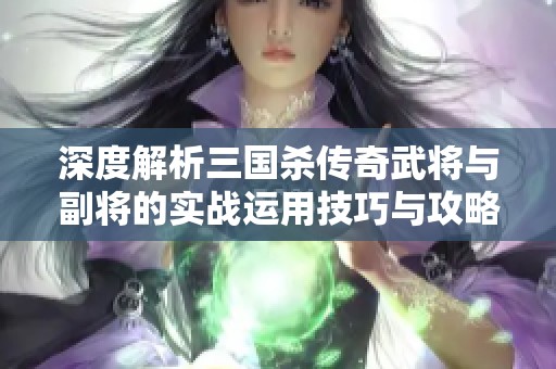 深度解析三国杀传奇武将与副将的实战运用技巧与攻略