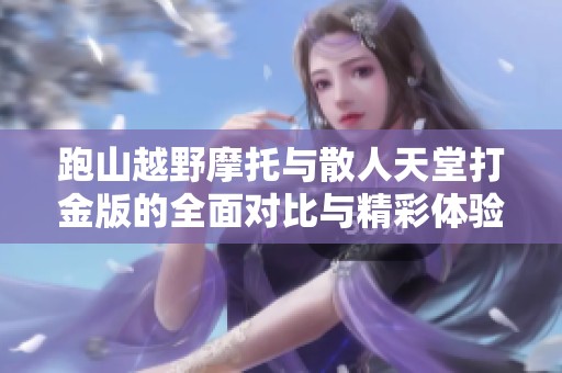 跑山越野摩托与散人天堂打金版的全面对比与精彩体验分析