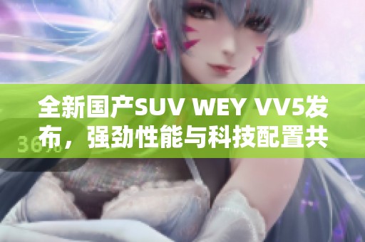 全新国产SUV WEY VV5发布，强劲性能与科技配置共融