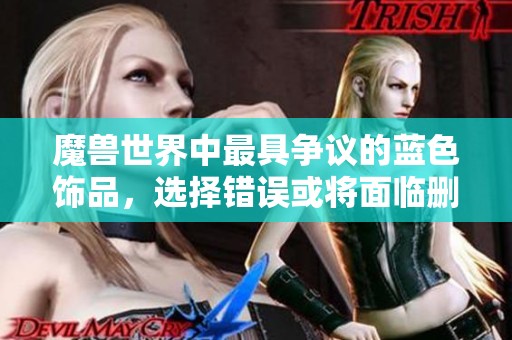 魔兽世界中最具争议的蓝色饰品，选择错误或将面临删号危机