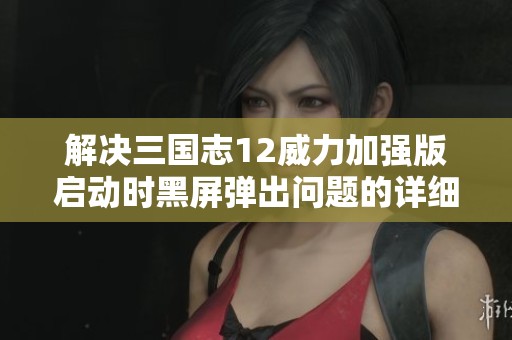 解决三国志12威力加强版启动时黑屏弹出问题的详细指南