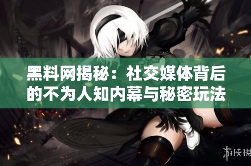 黑料网揭秘：社交媒体背后的不为人知内幕与秘密玩法