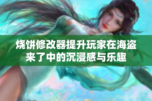 烧饼修改器提升玩家在海盗来了中的沉浸感与乐趣
