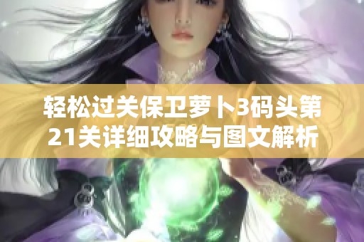 轻松过关保卫萝卜3码头第21关详细攻略与图文解析