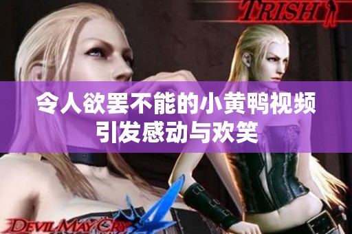 令人欲罢不能的小黄鸭视频引发感动与欢笑