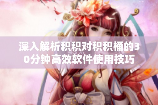 深入解析积积对积积桶的30分钟高效软件使用技巧