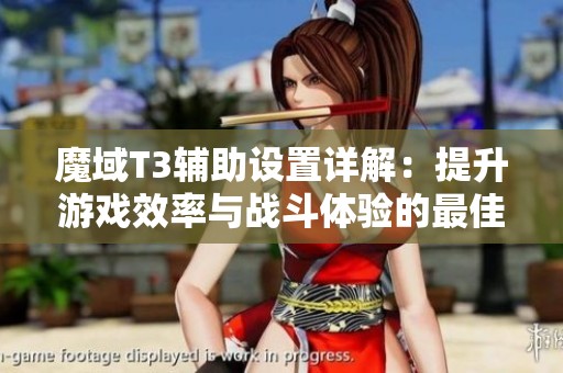 魔域T3辅助设置详解：提升游戏效率与战斗体验的最佳指南