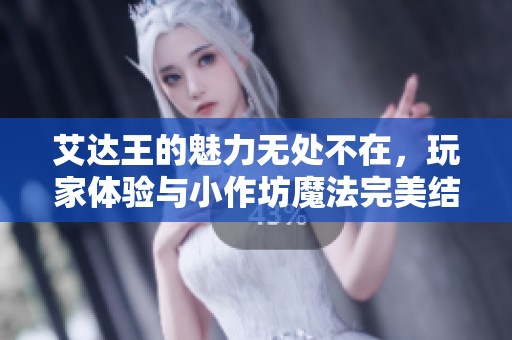 艾达王的魅力无处不在，玩家体验与小作坊魔法完美结合