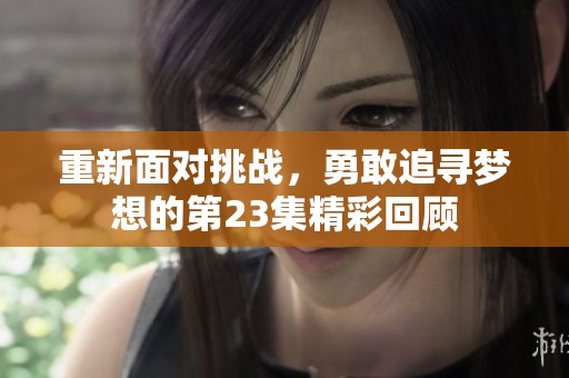 重新面对挑战，勇敢追寻梦想的第23集精彩回顾