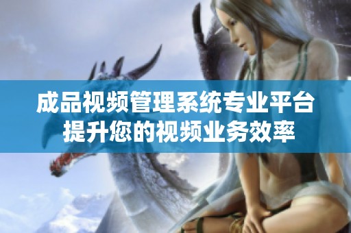 成品视频管理系统专业平台 提升您的视频业务效率