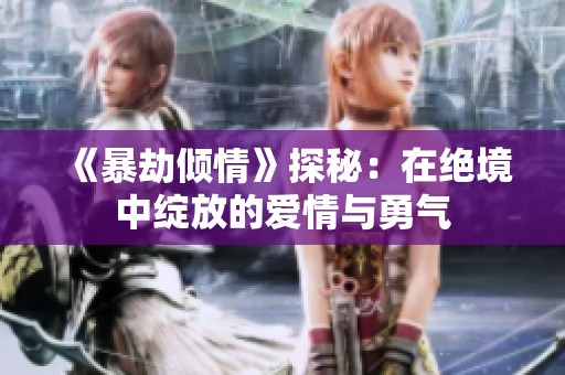 《暴劫倾情》探秘：在绝境中绽放的爱情与勇气