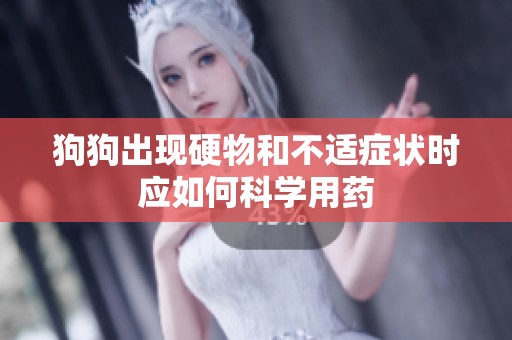 狗狗出现硬物和不适症状时应如何科学用药