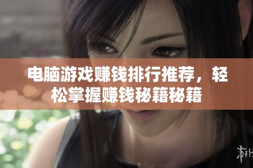 电脑游戏赚钱排行推荐，轻松掌握赚钱秘籍秘籍
