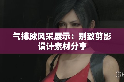 气排球风采展示：别致剪影设计素材分享
